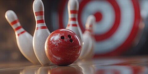 Bowling strike concept. Blue Bowling Ball hits bowling pins. Transparent background illustration, bowling, ten, icon, pin, ball, strike