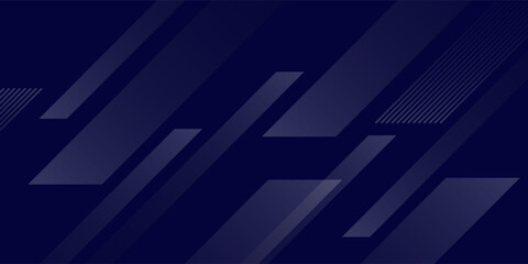 Fototapeta premium abstract blue geometric banner background with overlapping diagonal layers. vector illustration
