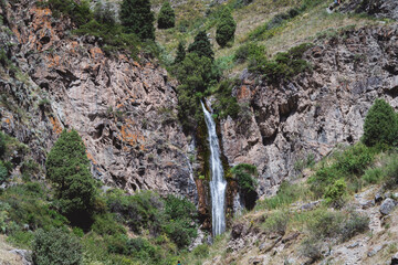 mountain landscape with rocks