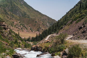 river in the mountains