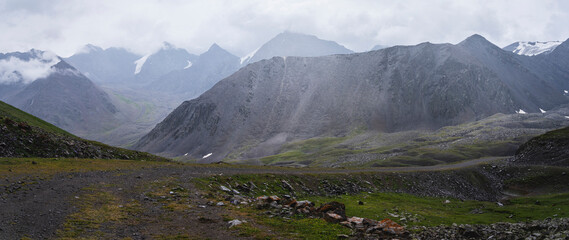 panorama of the mountains 
