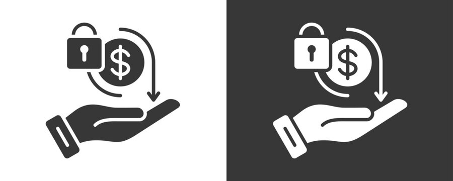 Cost Saving Icon Set Vector Collection Isolated In Black And White