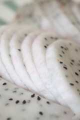 Dragon fruit's layers boast vibrant color and texture