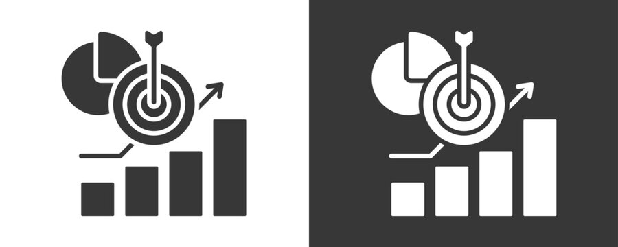 Metrics Icon Set Vector Collection Isolated In Black And White
