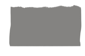 Obraz premium Medium Gray Torn Paper Texture with Rough Upper Edge