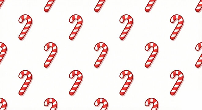 Candy Cane Repeat Pattern