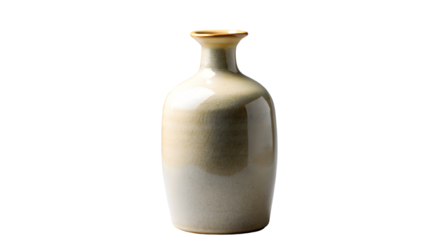 Elegant ceramic bottle for unique home decor accents, infuse minimalist style and warmth to your space with this decorative vase, artful design element