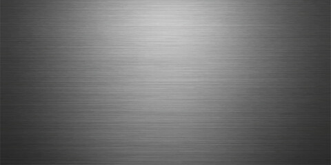 Brushed metallic texture with a silver aluminum industrial pattern on a stainless steel surface