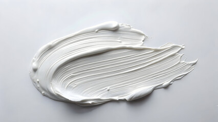 Luxurious white cream texture for skincare advertising, clean beauty concepts, or cosmetic product presentation with a minimalist aesthetic appeal now