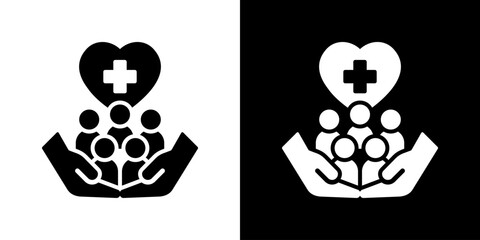 Public Health Icon Vector Illustration. Flat Style Design Created For Creative Flexibility In Light And Dark Versions. 