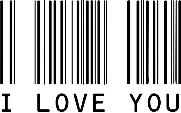 barcode love art design illustration 