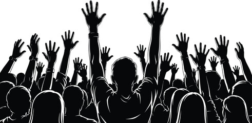 Abstract vector design with basic shapes and text elements in cmyk and grayscale colors