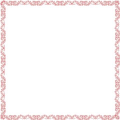 Simple Square Frame with White Background, Unique Square Frame, Border Frame and Amazing Photo Frame, Red Color Amazing Frame