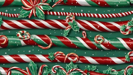 Candy Cane Holiday Pattern,christmas pattern 