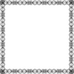 Simple Square Frame with White Background, Unique Square Frame, Amazing Border Frame and Photo Frame, Black Color Unique Frame