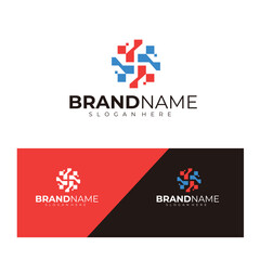 Modern Abstract Health and Medical technology Logo Design