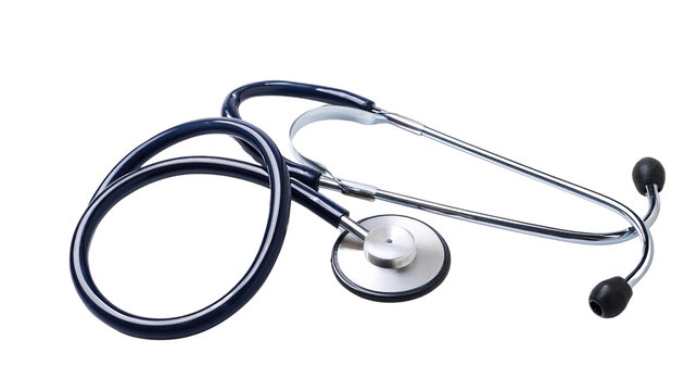 Medical Stethoscope Isolated on White Background for Cardiology and Healthcare