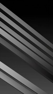 Abstract monochrome image of diagonal, parallel bars with shadows against a dark background