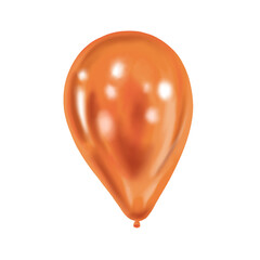 Golden air balloon hand drawn illustration with soft shine. Ellipse shape with gentle highlight. Perfect for birthday party decor and holiday card design. Great for festive poster and joyful event.