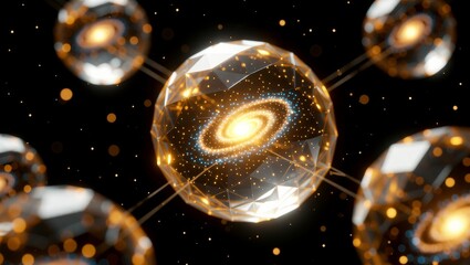 Geometric spheres containing galaxies in cosmic network