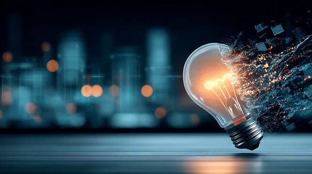 Innovative technology interface sparks ai revolution in urban environment futuristic viewpoint on digital transformation