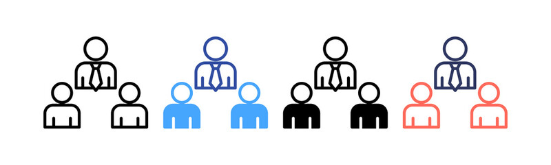 Leadership multiple icon