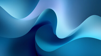 Abstract Blue Wave Background Symbolizing Stress and Mental Pressure