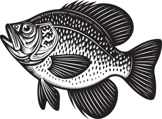 crappie fish illustration 