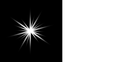 Isolated White Starburst Lens Flare: Bright Light Glow Effect Overlay for Dark and Light Backgrounds ,Isolated White Starburst Lens Flare