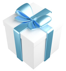 3Dイラスト_プレゼント_水色