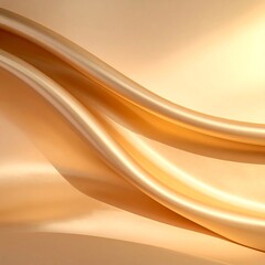 Obraz premium Soft, golden fabric flowing elegantly with light and shadow