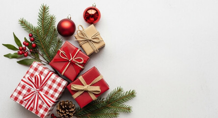 christmas tree and gifts