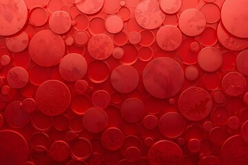 Red Abstract Background. Red metallic abstract circle pattern