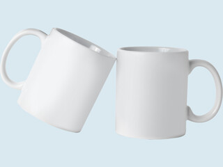 Empty White Mugs