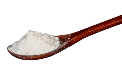 close-up of salt in a wooden spoon