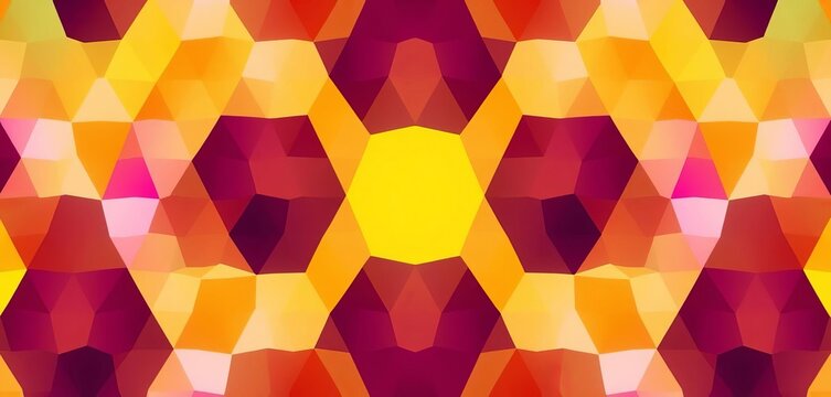 Abstract geometric hexagon pattern, vibrant gradient backdrop,  shapes,  abstract hexagon background