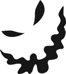 Scary Ghost Horror Face Vector Element