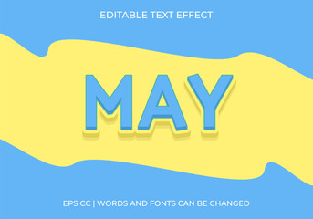 Editable May Text Effect