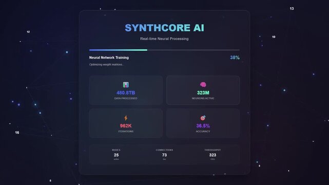 Futuristic System Loading UI Animation | Modern Tech Progress Bar | Digital Interface HUD Loader.	