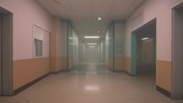 Dreamcore Liminal Empty Spaces with Nostalgic Atmosphere