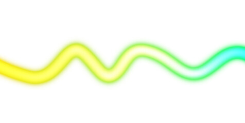 Glowing moving light streak rays neon overlay effect PNG. Glowing neon light flow wave shaped cutout on transparent background. Light leaks gradient shape.