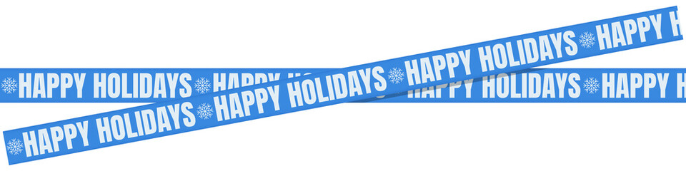 Blue Caution Tape with Bold White 