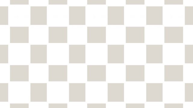 Minimal checkered pattern with soft white and light gray squares.