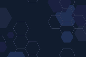 abstract blue background with hexagons
