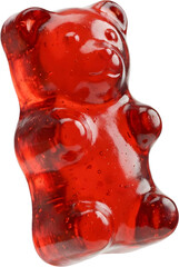 Red Gummy Bear PNG Transparent Background