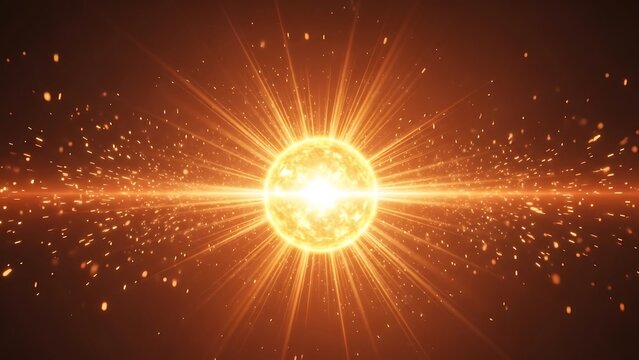 Brilliant Star Burst A Cosmic Display of Radiance and Energy in the Universe