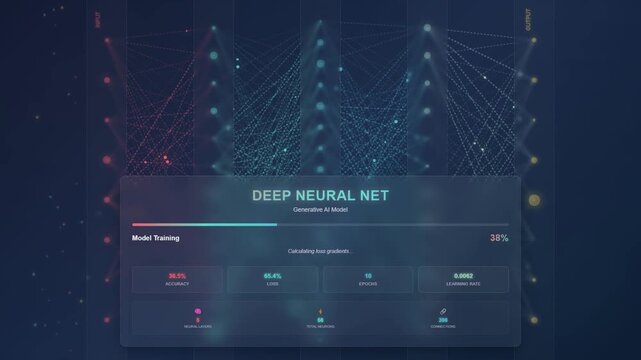 Futuristic System Loading UI Animation | Modern Tech Progress Bar | Digital Interface HUD Loader.	