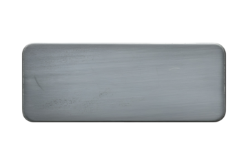 Rectangular metal bar isolated on transparent background