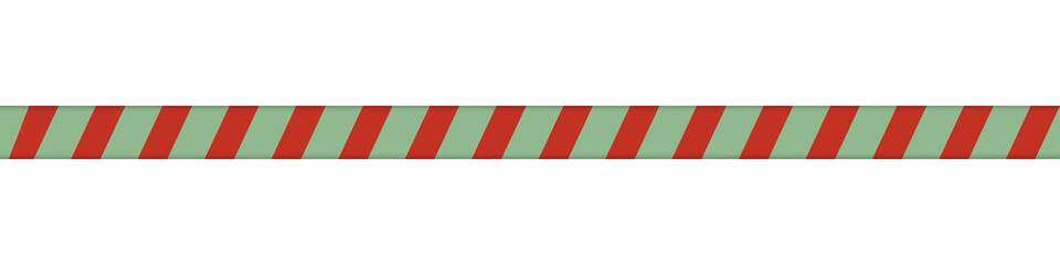 Festive Christmas Striped Ribbon Banner &ndash; Holiday Decorative Element for Greeting Cards and Social Media Posts, Isolated on Transparent Background
