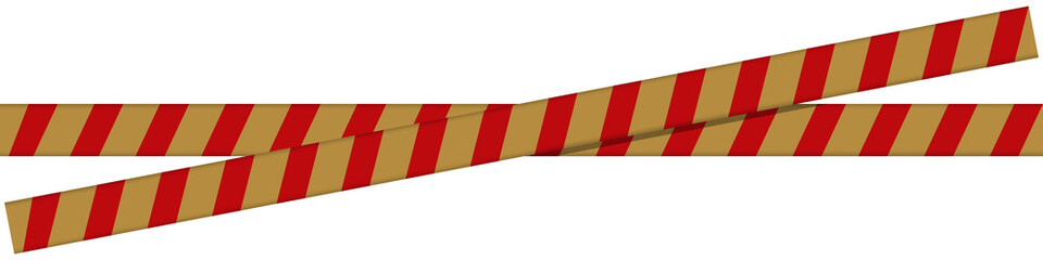 Festive Christmas Striped Ribbon Banner &ndash; Holiday Decorative Element for Greeting Cards and Social Media Posts, Isolated on Transparent Background